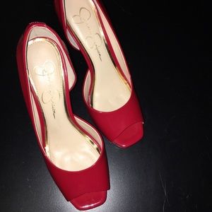 Jessica Simpson size 8 red patent leather